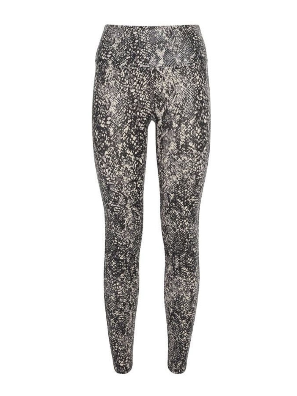 Spanx Faux Leather Snake Shine Leggings in Grey Snake